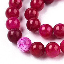 Dyed Natural Agate Beads Strands&nbsp;X-G-T109-8mm-05
