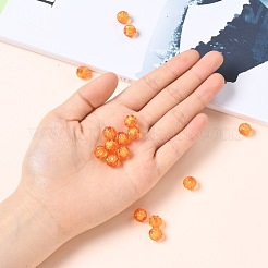 Autumn Theme Transparent Acrylic Beads&nbsp;X-TACR-S089-10mm-11