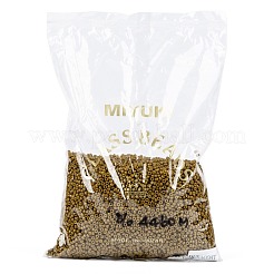 MIYUKIラウンドロカイユビーズ  日本製シードビーズ  8/0  （rr4460)デュラコート染め不透明トースト  3mm  穴：1mm  約19000~20500個/ポンド&nbsp;SEED-G008-RR4460