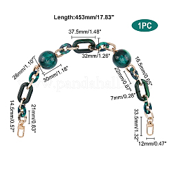 Acrylic Curb Chain Bag Strap&nbsp;FIND-WH0092-25