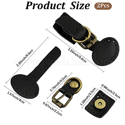 Cowhide Bag Snap Buckles&nbsp;DIY-WH20081-138A