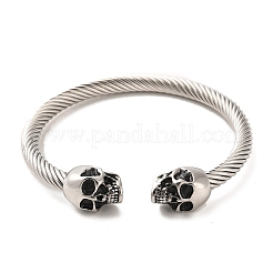 304 Stainless Steel Cuff Bangles&nbsp;BJEW-E094-22AS