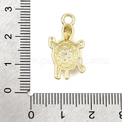 合金ペンダント  亀のチャーム  ラックめっき  カドミウムフリー＆ニッケルフリー＆鉛フリー  ゴールドカラー  23.5x13x4mm  穴：2.5mm&nbsp;AL-CBAFCDA-10G