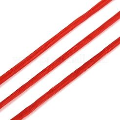 平らな伸縮性のあるクリスタル糸  ジュエリービーズコード  ストレッチブレスレット作り用  スプールで  レッド  0.8mm  約546.81ヤード（500m）/ロール&nbsp;EW-Q003-01A-06