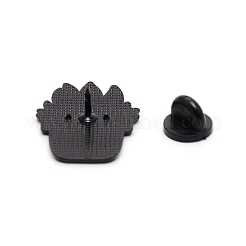 サボテンエナメルピン  バックパック服用ポットプラント合金ブローチ  電気泳動黒  カラフル  29x22x1mm&nbsp;JEWB-TAC0010-12