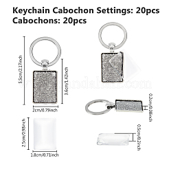 Rectangle Alloy Keychain&nbsp;KEYC-DC00007