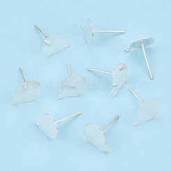 925 Sterling Silver Stud Earring Settings&nbsp;STER-T005-02B