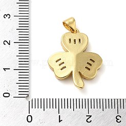 Rack Plating Brass Micro Pave Clear Cubic Zirconia Pendants&nbsp;KK-C047-10G