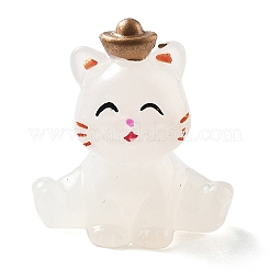 Luminous Resin Lucky Cat Display Decorations&nbsp;DJEW-P020-01D