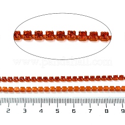 鉄ラインストーンカップチェーン  スプールで  ヒヤシンス  3x3x2.5mm  約10ヤード/ロール&nbsp;CH-A008-01H