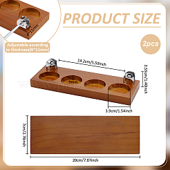 Wood Candle Holder&nbsp;AJEW-WH0455-384