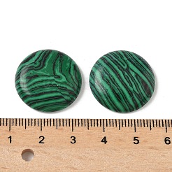 合成マラカイトカボション  フラットラウンド  20~23x3.5~5mm&nbsp;G-C189-05D