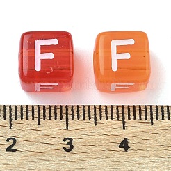 Spray Painted Transparent Acrylic Beads&nbsp;MACR-K365-07F