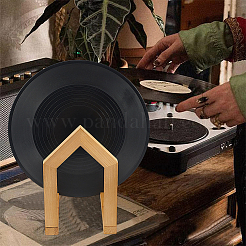 House Shaped Wooden Record Storage Holder Rack&nbsp;ODIS-WH0086-146