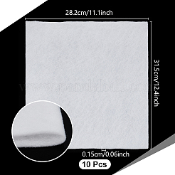 スクエアフラワー吸水綿  フラワーアレンジメント用品  ホワイト  282x315x1.5mm  10個/袋&nbsp;DIY-WH0308-821C