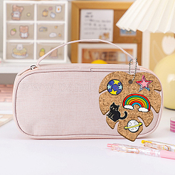 コルクキーホルダー4個  鉄タグチェーン4個付き  葉  12x11x0.8cm&nbsp;KEYC-PB0001-01