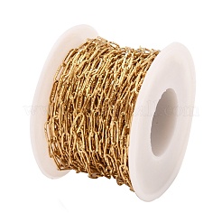 304 Stainless Steel Textured Paperclip Chains&nbsp;CHS-I009-01G