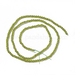 ガラスビーズ連売り  多面カット  ラウンド  ミックスカラー  1.5~2x2mm  穴：0.2mm  約178~186個/連  14.5~15.5インチ（36~39cm）&nbsp;G-F596-47-2mm