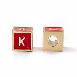 Rack Plating Brass Enamel Beads&nbsp;KK-B060-04G-03