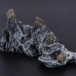 4Pcs Tibetan Style Alloy European Beads&nbsp;TIBEB-FH0001-40AS