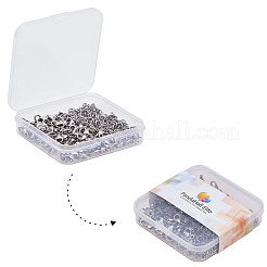 304ステンレススチール製ロブスタークロウ留め金  オープン丸カン付き  ステンレス鋼色  6.8x5.2x1.1cm&nbsp;STAS-PH0019-51P