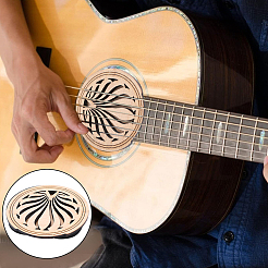 Wood Guitar Sound Hole Covers&nbsp;WOOD-WH0030-59