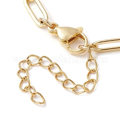 Brass Paperclip Chains Links Bracelet Making&nbsp;AJEW-JB01217