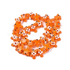Handmade Lampwork Bumpy Beads Strands&nbsp;LAMP-T021-25A
