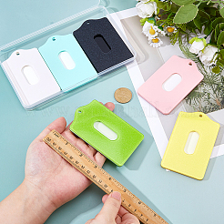 6Pcs 6 Styles Acrylic ID Card Holders&nbsp;AJEW-FH0006-96