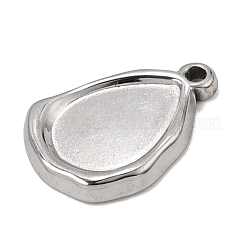 304 Stainless Steel Pendant Cabochon Settings&nbsp;SA-CBA9B1E-01B-P