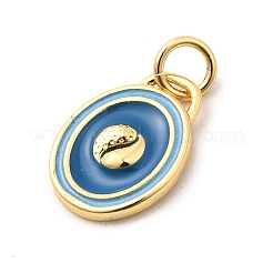 Brass Enamel Charms&nbsp;KK-A268-09G-01