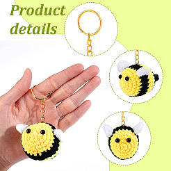 8Pcs Handmade Yarn Costume Keychain&nbsp;KEYC-GA00016