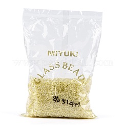 MIYUKIラウンドロカイユビーズ  日本製シードビーズ  （rr514)レモンアイスセイロン  8/0  3mm  穴：1mm  約19000~20500個/ポンド&nbsp;SEED-G008-RR0514