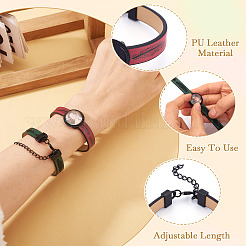 5Pcs DIY PU Leather Cord Bracelet Making Kits&nbsp;DIY-TA0012-05EB