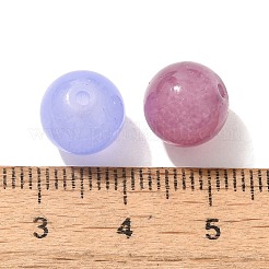 混合スタイルのガラスビーズ  ラウンド  コーンフラワーブルー  8~10mm&nbsp;GLAA-XCP0012-02R