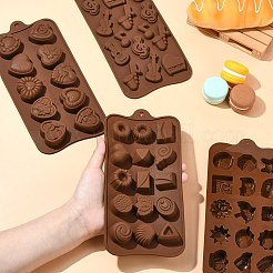 4Pcs 4 Styles Chocolate DIY Silicone Mold&nbsp;DIY-CJ0006-33