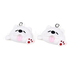 Cartoon Opaque Resin Pendants&nbsp;RESI-G054-01B-P