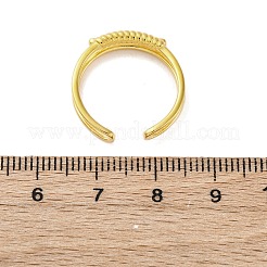 女性用スターリングシルバーカフリング925個  ゴールドカラー  5mm  内径：16mm&nbsp;RJEW-U046-02G