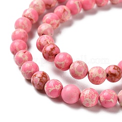 Synthetic Imperial Jasper Dyed Beads Strands&nbsp;G-D077-A01-01F
