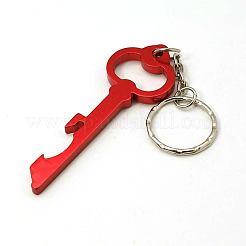 アルミニウム合金ボトルopenners  鉄のリング付き  ミックスカラー  122mm&nbsp;AJEW-G001-14