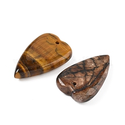 Natural & Synthetic Mixed Stone Heart Pendants&nbsp;G-M454-04