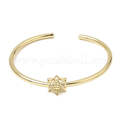 Brass Micro Pave Clear Cubic Zirconia Cuff Bangles for Women&nbsp;KK-CBAED06-08A-G