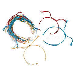 20Pcs 5 Colors Polyester Cord Braided Bracelet Making&nbsp;AJEW-TA00046
