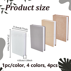 4Pcs 4 Colors Paper Model Simulation Book&nbsp;AJEW-UN0003-16