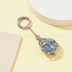 304 Stainless Steel Macrame Pouch Empty Stone Holder Pendant Decoration&nbsp;HJEW-JM01184-02