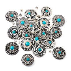 18 Sets 9 Styles Alloy Decorative Rivets&nbsp;BUTT-TA0001-20