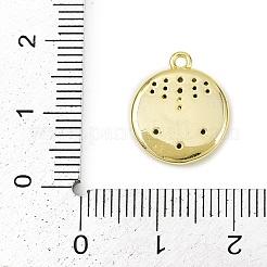 Brass Micro Pave Clear Cubic Zirconia Pendants&nbsp;LS-KK-L238-29G