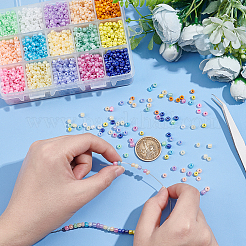 15 Colors Glass Seed Beads&nbsp;SEED-PH0012-08