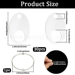3 Bags Acrylic Thread Winding Boards&nbsp;AJEW-GF0011-67H