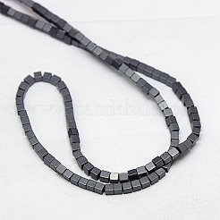 Electroplate Non-magnetic Synthetic Hematite Beads Strands&nbsp;X-G-J170B-2x2mm-03